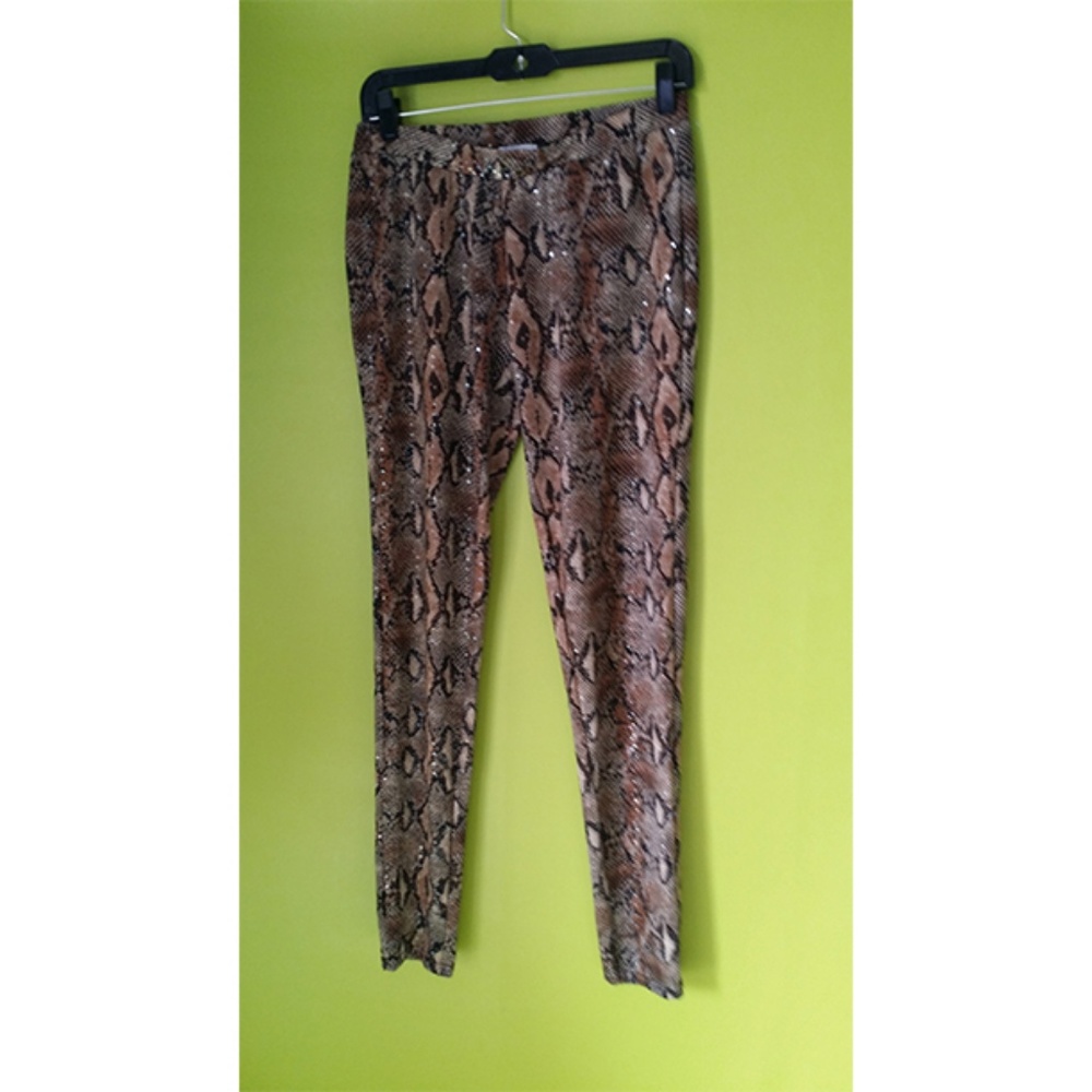 Decibel Form Fit Glitter Geo Leggings Pants M
